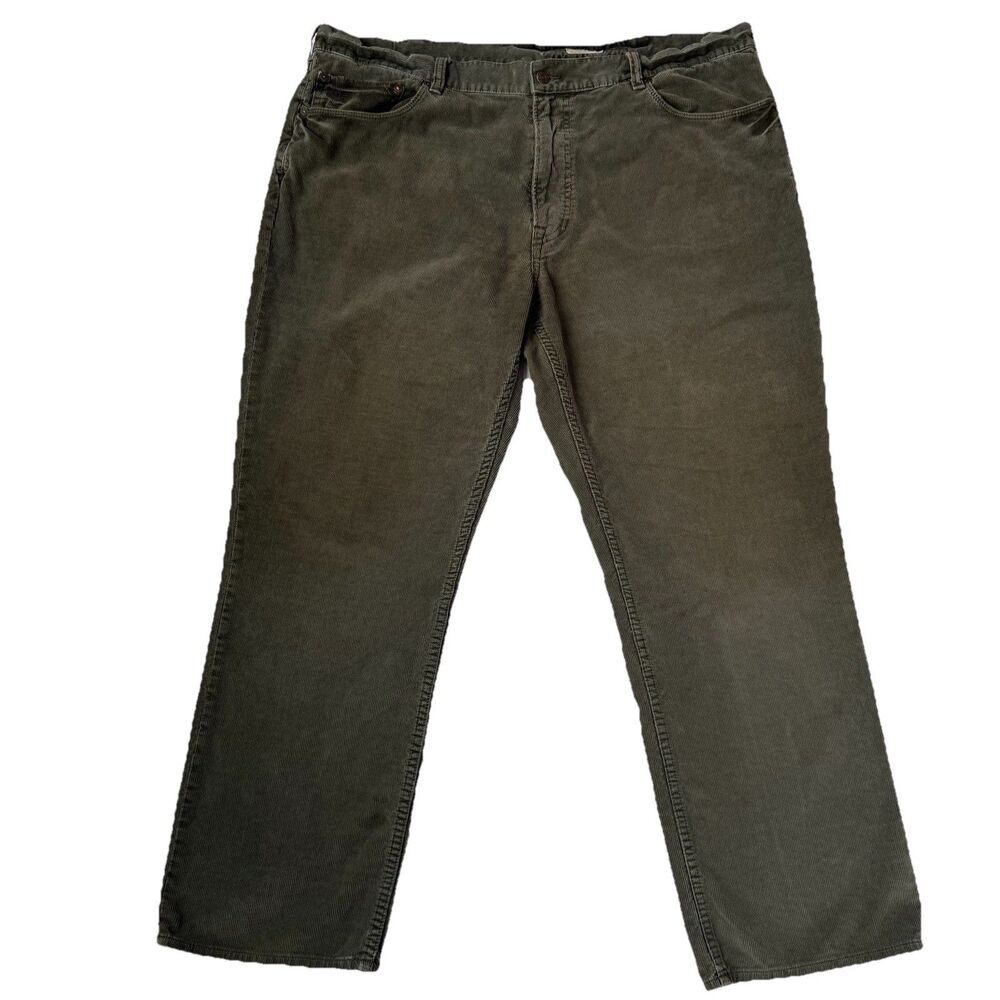 Polo Ralph Lauren Corduroy Pant Men 42x30 Green Straight Preppy Classic 5 Pocket